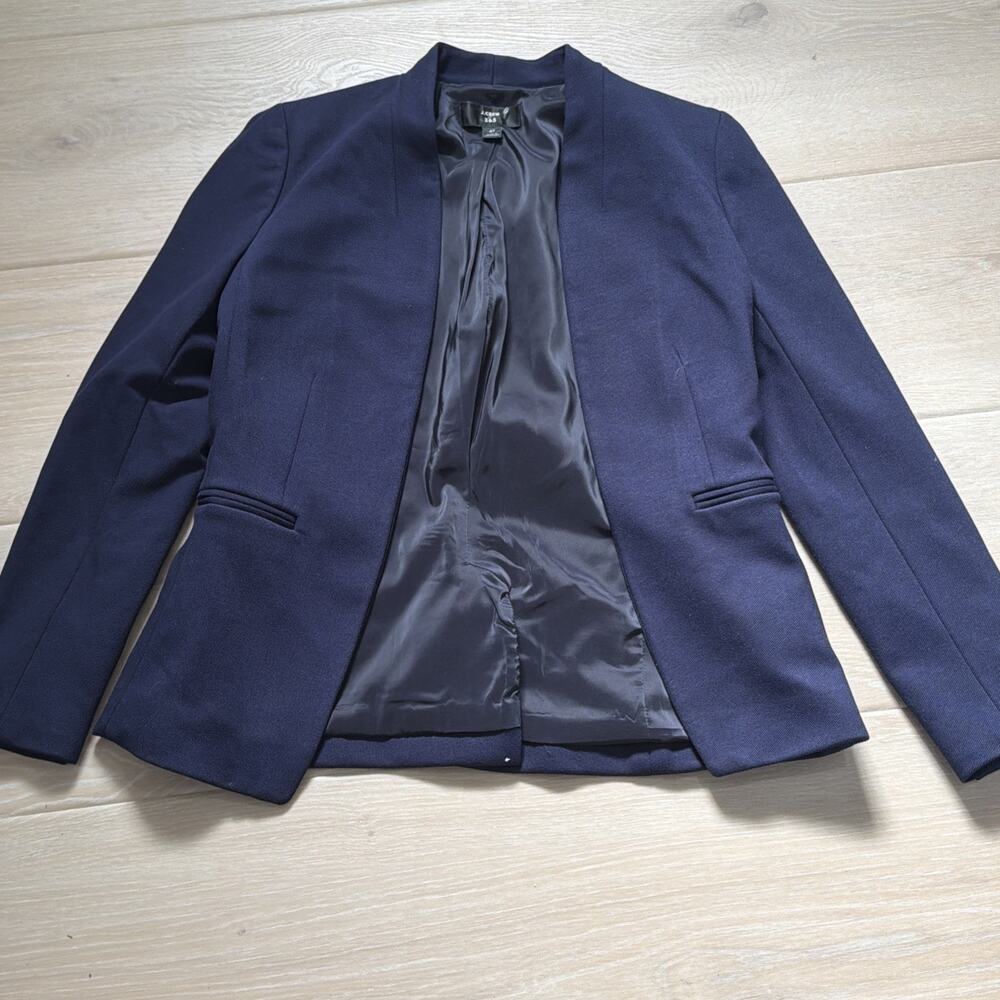J Crew 365 Going Out Navy Stretch Twill Blazer Slim Fit Jacket Size 4T Ret. $198